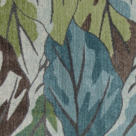 Palacedesigns 63 x 91 in. Blue Polypropylene Rug PA3679375